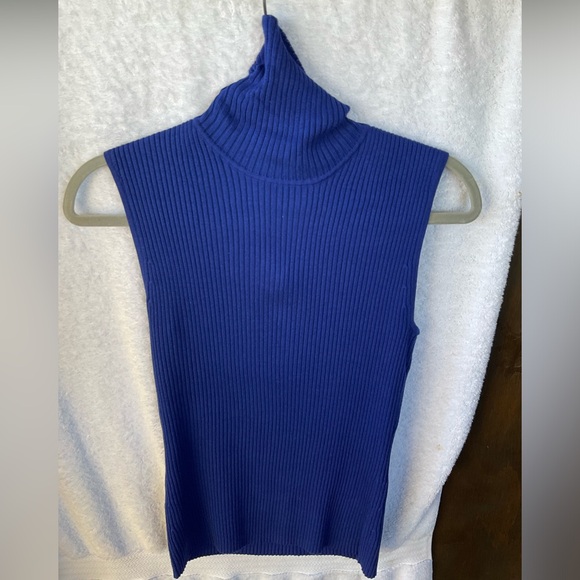 Chico’s Apparel Sleeveless Rib Pullover Galaxy; NWT; M/8 - Picture 6 of 14